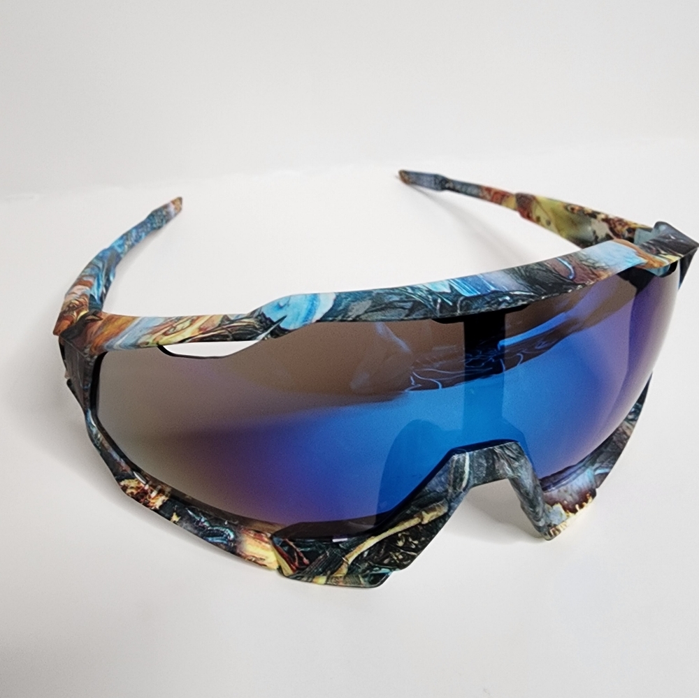 All-Season Wrap Sunglasses | Mirrored Lenses | Vented - Picture 7 of 7